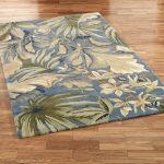 Tropical rugs paradise blue rectangle rug DWURAGF