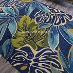 Tropical rugs tropical coastal beach palms blue aqua green indoor outdoor area rug WHIGZNH