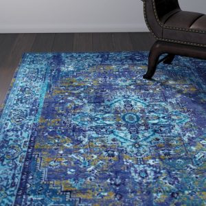 tyrese blue area rug OJPBVMR