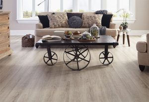 vinyl wood floor light planks of wood-look vinyl flooring in a living room. PUKDUFN