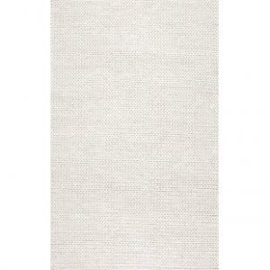 white area rugs arviso hand-woven wool white area rug PKYFERD