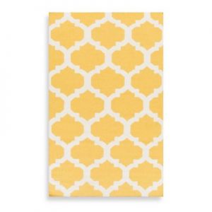 Yellow area rug artistic weavers york harlow 4-foot x 6-foot area rug in yellow AREHNBK