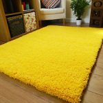 yellow rug image is loading new-bright-non-shed-thick-yellow-shaggy-rug- HERWOGW