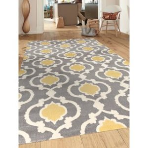 yellow rug porch u0026 den marigny touro trellis grey/ yellow area rug ... WYJYOTN