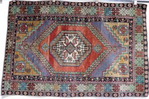 za-196 vintage turkish rug (3u0027 7 BEFZNJW