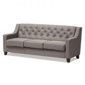 Arcadia Modern And Contemporary Fabric Upholstered Button - Tufted