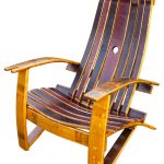 Wine Barrel Adirondack Chair With Cover - Rustic - Adirondack Chairs