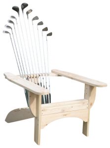 Golfclub Adirondack Chair in Blond Finish - Contemporary