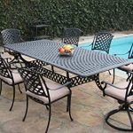 Amazon.com: Cast Aluminum Outdoor Patio Furniture 9 Piece Extension