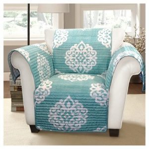 Blue Sophie Furniture Protector Blue Armchair Slipcover : Target