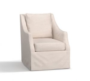 Avery Swivel Armchair Slipcover | Pottery Barn