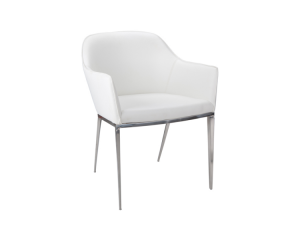 Stanis Armchair - White | Arm Chairs | At-Hom