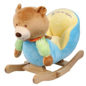 Plush Bear Baby Rocking Chair Kids Toy Ride Rocker Plush Toddler | eBay