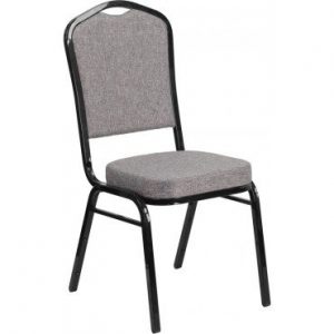 Buy EvenStable Crown Back Stacking Banquet Chairs with Black Frame