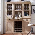 Modular Bar System with 2 Glass Door Hutch And 1 Open Hutch