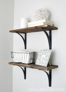 Rustic DIY Bathroom Shelving - Taryn Whiteaker