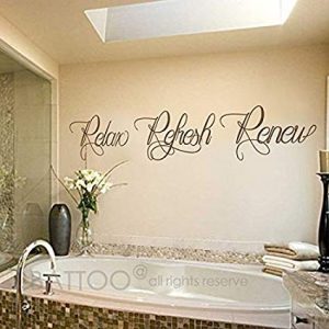 Amazon.com: BATTOO Bathroom wall art - Bathroom Wall Decal - Relax