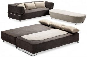 Functional 3-piece collection: sofa, bed and ottoman