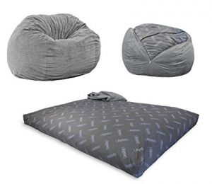 Amazon.com: CordaRoy's Chenille Bean Bag Chair, Convertible Chair