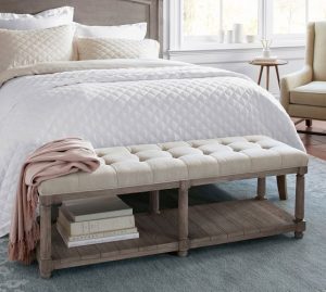 Berlin Tufted Bench | Pottery Barn