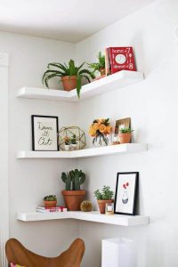 25 Dreamlike Corner Wall Shelves for Bedroom