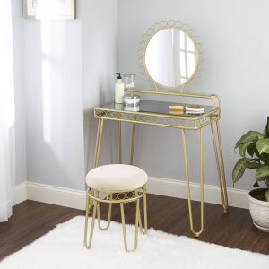 Better Homes and Gardens Mirabella Bedroom Vanity & Stool - Walmart.com