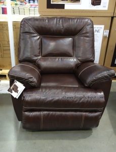 Comfy. Berkline Tullran Leather Rocker Recliner. #Costco