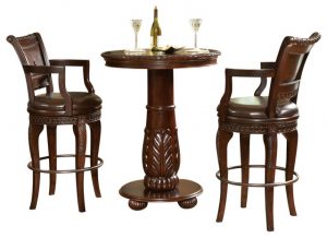 Steve Silver Antoinette 3-Piece Pub Table Set - Traditional - Indoor