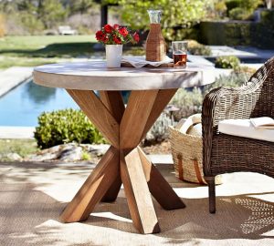 Abbott Bistro Table, Brown | Pottery Barn