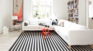 Tip Of The Week: Black and White Striped Rugs | Décor Aid