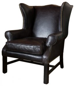 Bristol Black Leather Armchair - Transitional - Armchairs And Accent