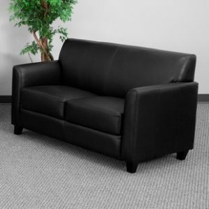 Black Leather Loveseats You'll Love | Wayfair