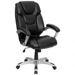 Flash Furniture High Back Black Leather Executive Office Chair GO