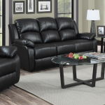 Awesome Black Leather Sofa Set Intended For HouseSimply