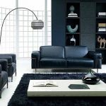 How to decorate a living room using black furniture