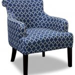 Regency Living Room Accent Chair, Blue and White - Armchairs And