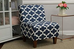 Amazon.com: Mainstays Amanda Armless Accent Chair (Navy Blue and