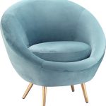 Dovetail Luka Light Blue Occasional Chair - Midcentury - Armchairs