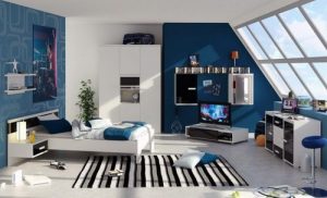 Bedroom. Cool Design of Teen Boy Room Décor with Wonderful Style and