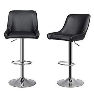 Amazon.com: SONGMICS Adjustable Bar Stools, Kitchen Breakfast Chairs