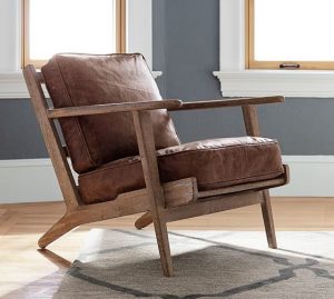 Raylan Leather Armchair | Pottery Barn