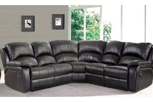 Corner Leather Recliner Sofa Set Leather Corner Sofa Recliner Brown