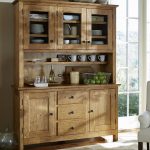Benchwright Buffet & Hutch in vintage spruce finish | Interior