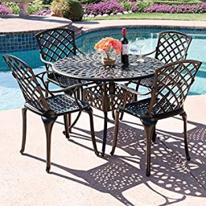 Amazon.com: Best Choice Products 5-Piece Cast Aluminum Patio Dining