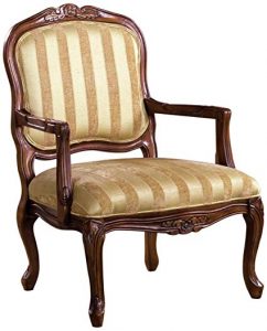 Amazon.com: Furniture of America Solimar Arm Chair, Antique Oak