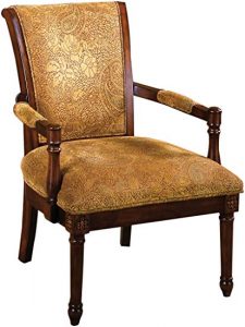 Amazon.com: Furniture of America Traviata Arm Chair, Antique Oak