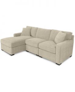 Furniture Radley 3-Piece Fabric Chaise Sectional Sofa, Created for