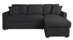 Buy Argos Home Reagan Right Corner Fabric Sofa Bed - Charcoal