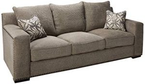 Amazon.com: ACME Ushury Gray Chenille Sofa with 2 Pillows: Kitchen