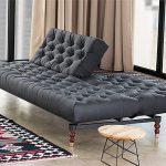 Black Tufted Chesterfield Sofa Bed by Per Weiss